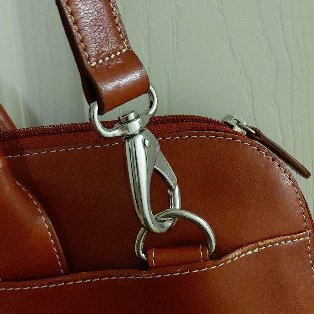 EUC Red Lodis Briefcase, Shoulder Strap & Handles, Pristine, See Note* - Picture 7 of 9